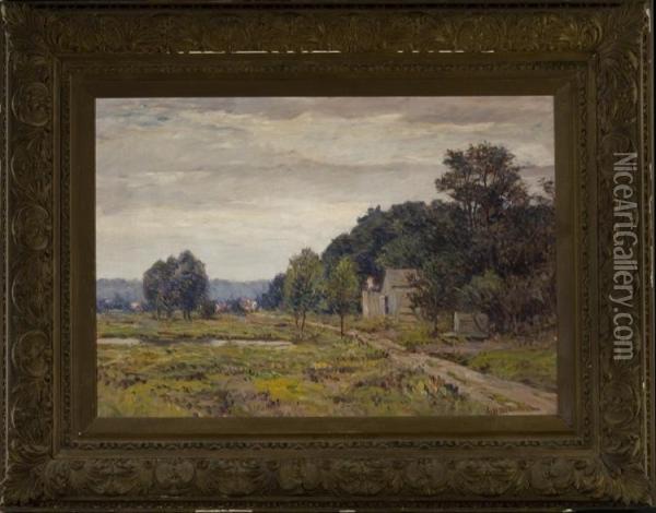 Country Road Oil Painting - Lewis Henry Meakin
