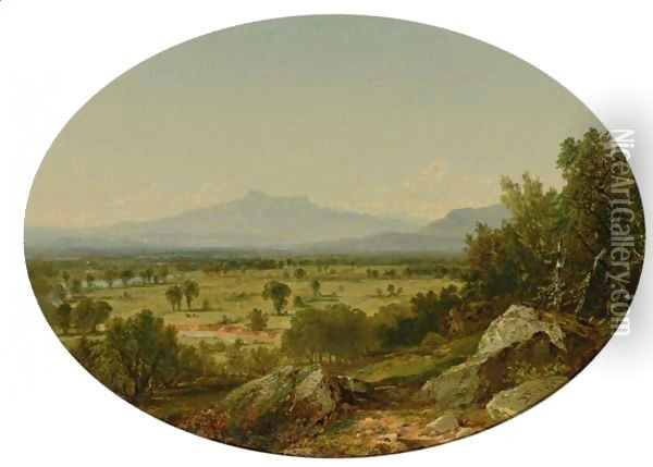 Landscape Mount Chocorua From Conway Oil Painting - John Frederick Kensett
