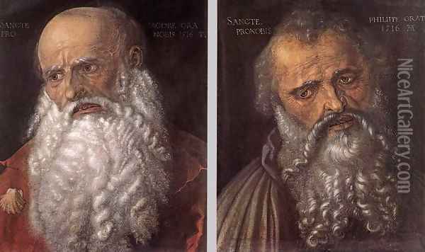 The Apostles Philip and James 2 Oil Painting - Albrecht Durer