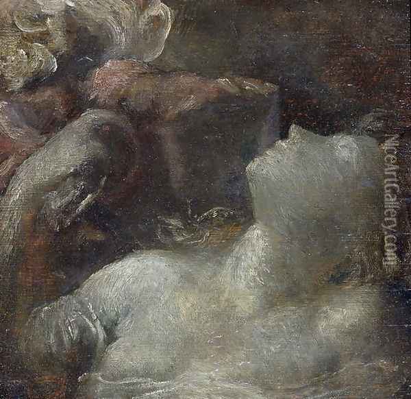 Study for 'Ophelia', c.1870 Oil Painting - George Frederick Watts