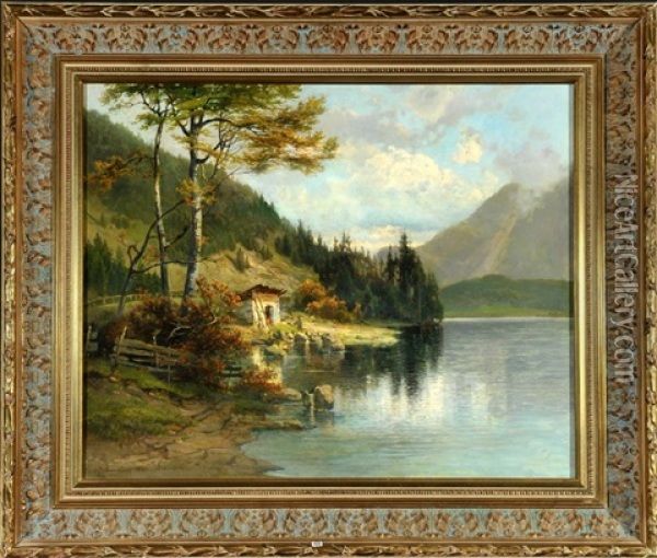 Am Starnberger See Oil Painting - Carl Ernst Morgenstern
