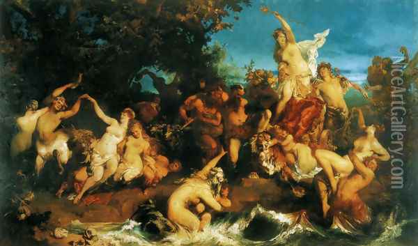 Der Triumph der Ariadne (The Triumph of Ariadne) Oil Painting - Hans Makart