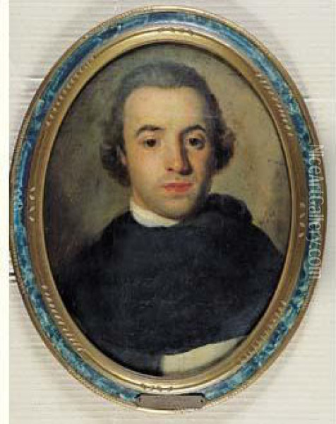 Portrait D'un Ecclesiastique Oil Painting - Gaspare Traversi