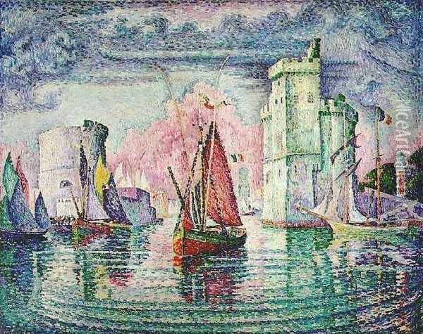 Port Of La Rochelle Oil Painting - Paul Signac