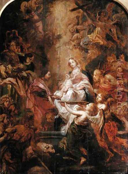 Circumcision of Christ Oil Painting - Cornelius I Schut