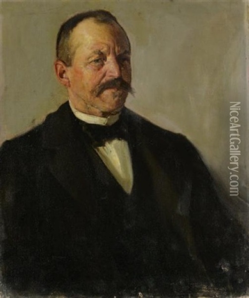 Portrait D'homme Oil Painting - Richard Edward Miller
