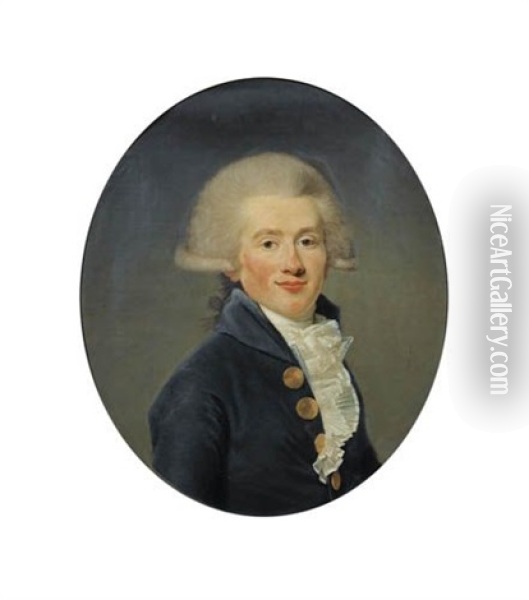 Portrait De Jean-conrad Hottinguer Oil Painting - Joseph Boze