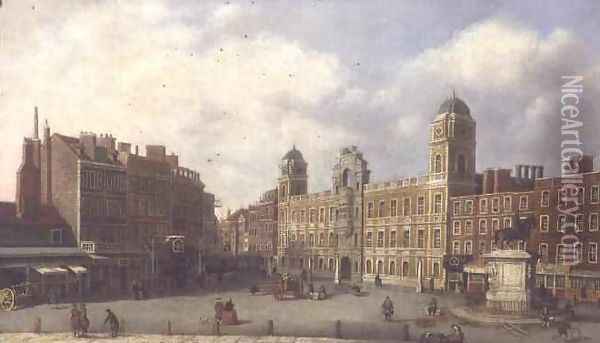 View of Northumberland House Oil Painting - William James