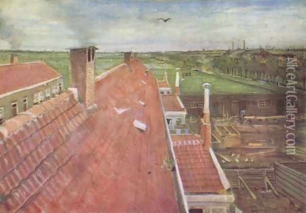 the roof Oil Painting - Vincent Van Gogh