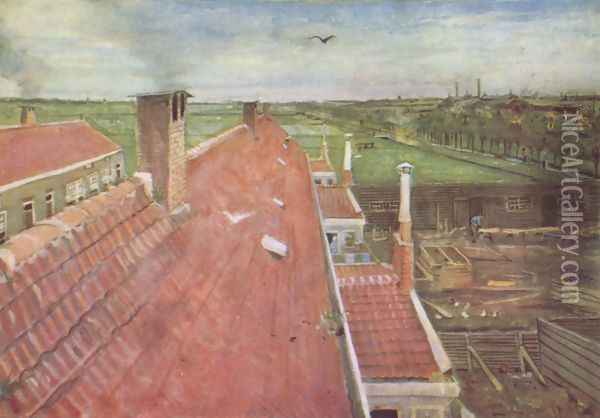 the roof Oil Painting - Vincent Van Gogh