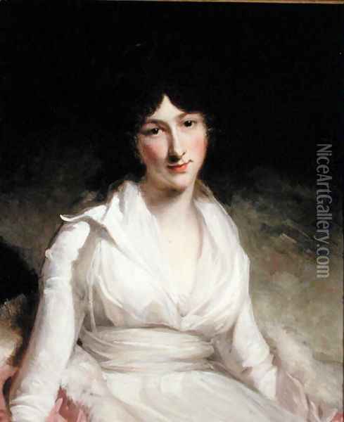 Portrait of Lady Charlotte Oil Painting - John Hoppner