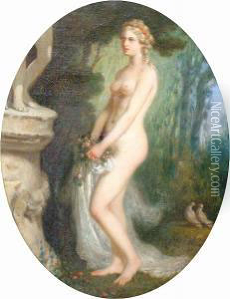 Venus Oil Painting - Jules Salles-Wagner