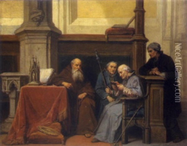 Besinnliche Lesung Oil Painting - Cornelius Johannes Adrianus Seghers