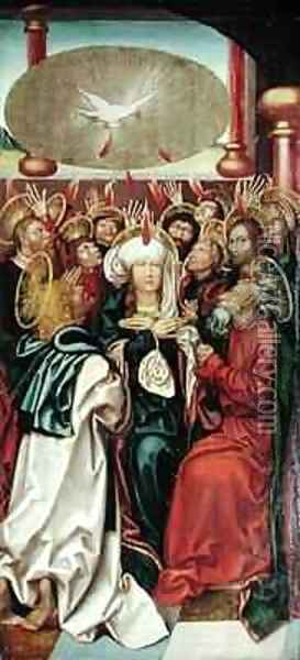 Bugnon Altarpiece Pentecost Oil Painting - Hans Fries