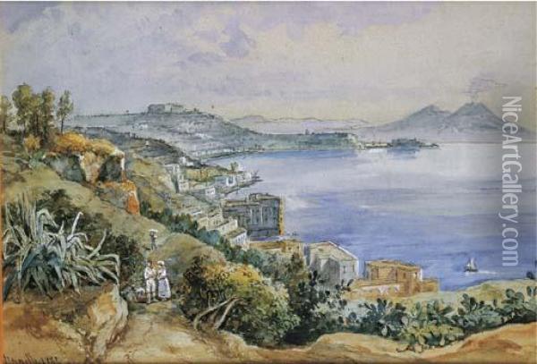 Veduta Di Napoli Oil Painting - Achille Vianelli