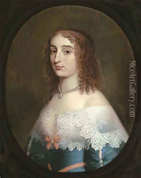 Portrait of Elizabeth Princess Palatine Oil Painting - Gerrit Van Honthorst