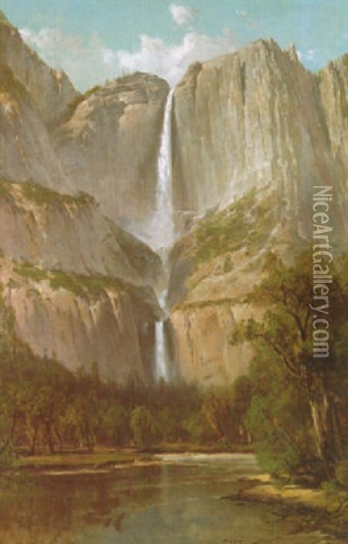 Falls Of Yosemite Oil Painting - Thomas Hill