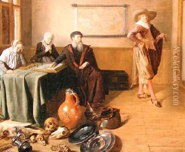 The Departure of the Prodigal Son 1630 Oil Painting - Jan Miense Molenaer