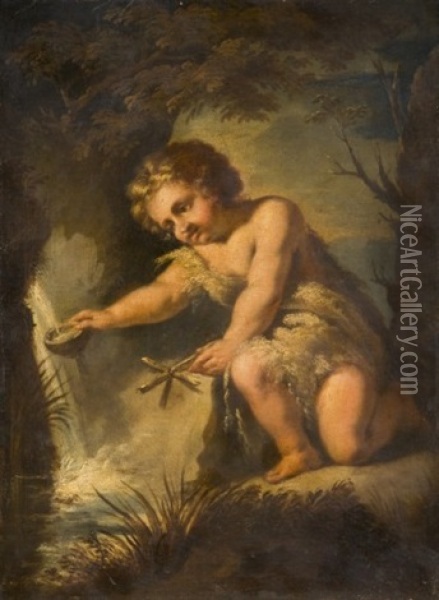 Saint Jean-baptiste Enfant A La Source Oil Painting -  Parmigianino (Michele da Parma)