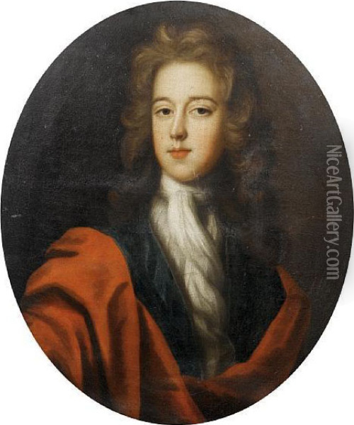 Portrait Of Thomas Ward Oil Painting - Sir Godfrey Kneller