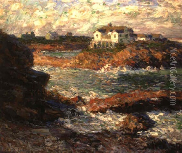 Island House, Ogunquit, Maine Oil Painting - Walt Kuhn