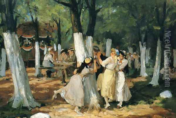 The Picnic Grounds Oil Painting - John Sloan