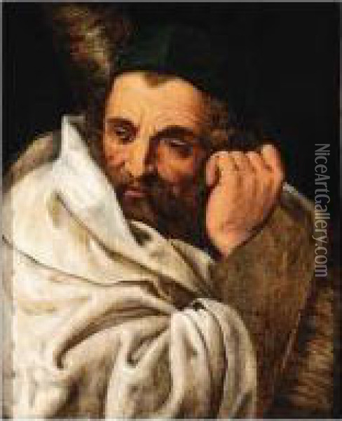 St. Andrew Oil Painting - Frans I Vriendt (Frans Floris)