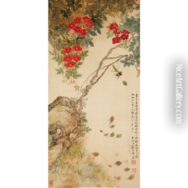 Flower Oil Painting -  Rong Zuchun