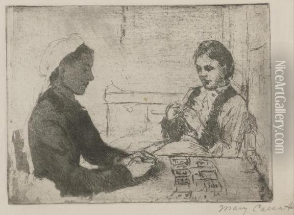 Telling Fortunes Oil Painting - Mary Cassatt
