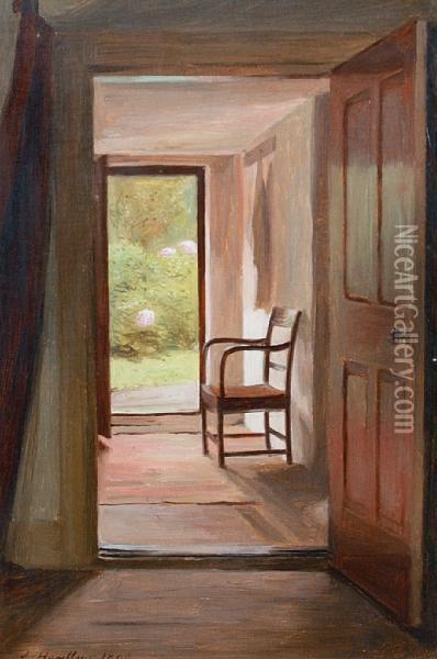 Side Entrance To Farmhouse Oil Painting - Jessica Hayllar