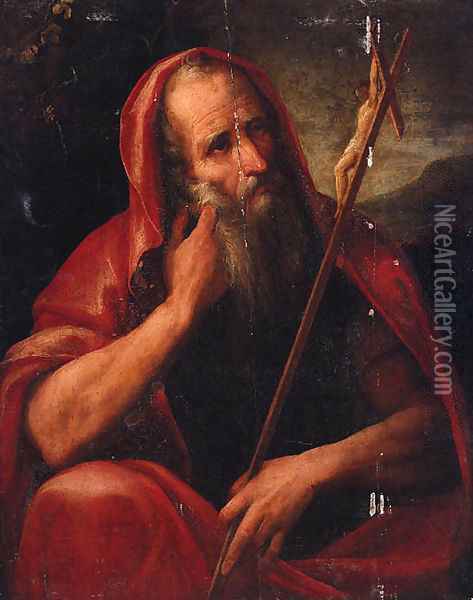Saint Jerome Oil Painting - Sienese School