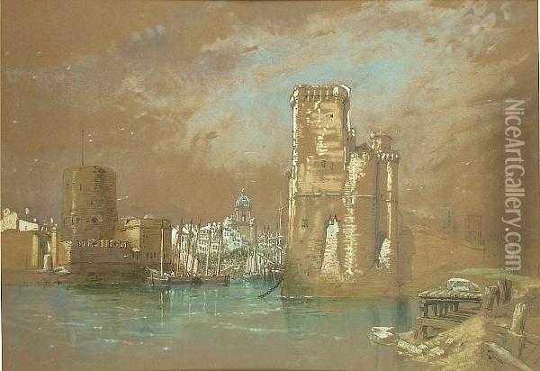 Entrance To La Rochelle Oil Painting - William Clarkson Stanfield