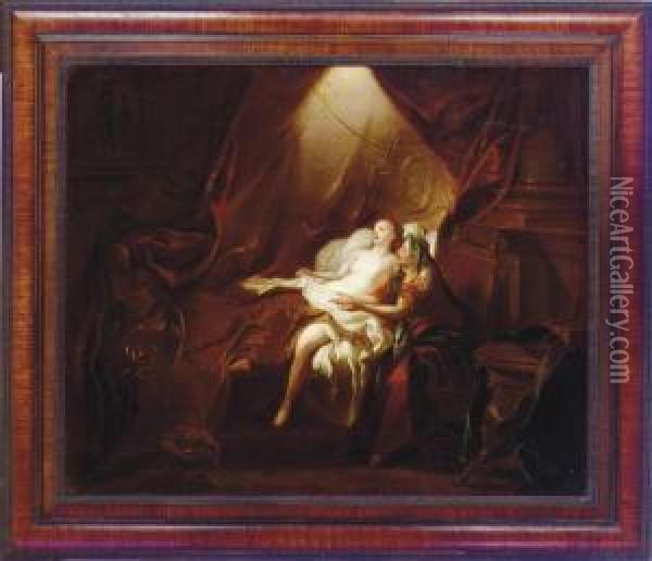 Danae And The Golden Shower Oil Painting - Jean Francois de Troy