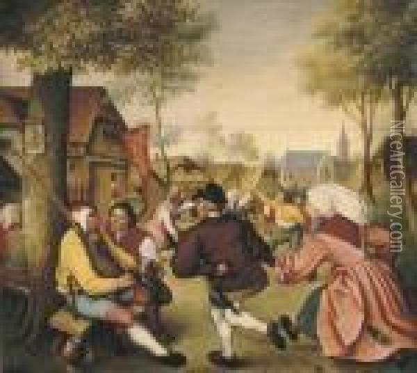The Wedding Dance Oil Painting - Pieter The Elder Brueghel