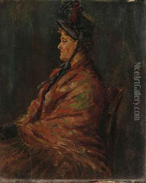 Mrs. Nancy Evans Oil Painting - Edward Lamson Henry