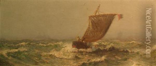 Heading For Port Oil Painting - James Gale Tyler