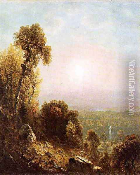 Sunset in the Adirondacks Oil Painting - Sanford Robinson Gifford
