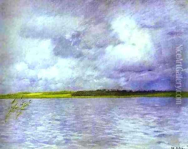 Cloudy Day 1895 Oil Painting - Isaak Ilyich Levitan