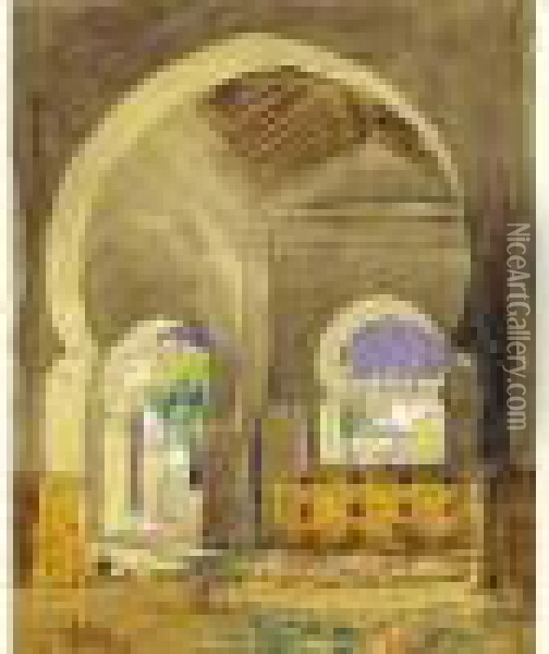 La Grande Mosquee, Alger Oil Painting - Marc Alfred Chataud