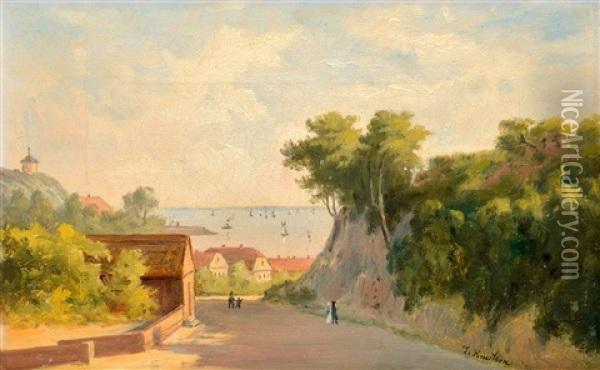 Gagnes-sur-mer Oil Painting - Johan Knutson