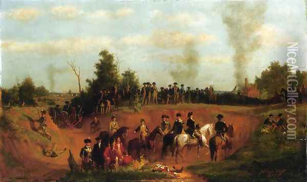 American Battle Scene Oil Painting - Julian Scott