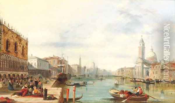 The Grand Canal, Venice 3 Oil Painting - Alfred Pollentine