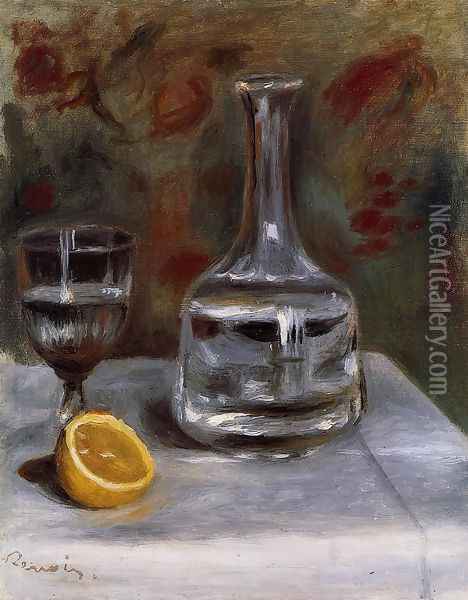 Still Life With Carafe Oil Painting - Pierre Auguste Renoir