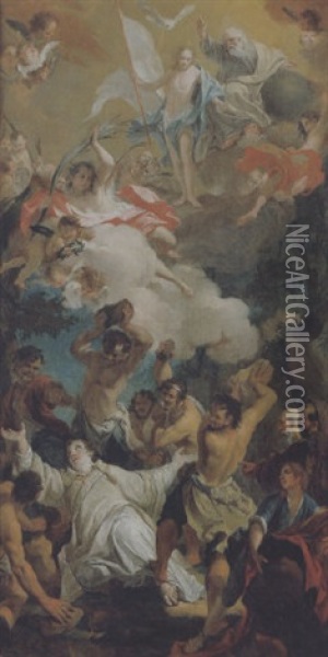 Das Martyrium Des Heiligen Stephan Oil Painting - Daniel Gran