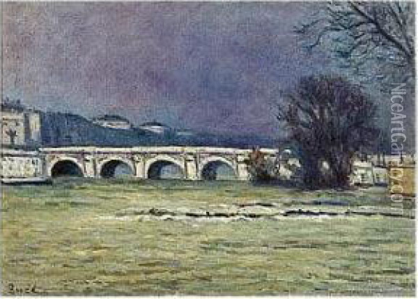 Le Pont Oil Painting - Maximilien Luce