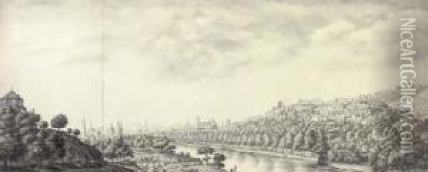 View Of Granada Oil Painting - Henry Swinburne