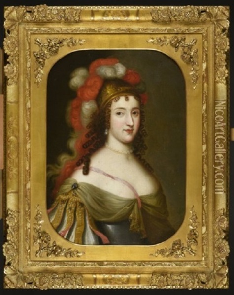 Anne-marie Louise D'orleans Oil Painting - Charles Beaubrun