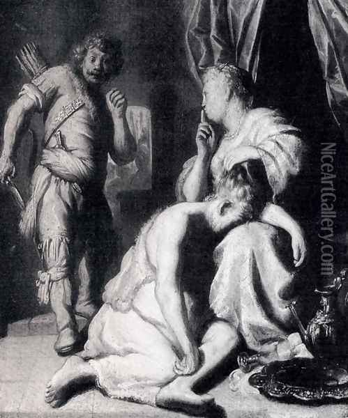 Samson and Delilah Oil Painting - Jan Lievens