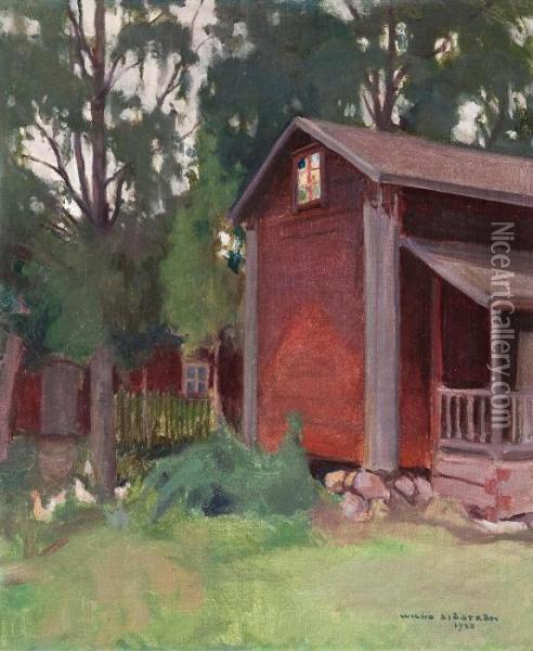 The Old Shed Oil Painting - Wilho Sjostrom