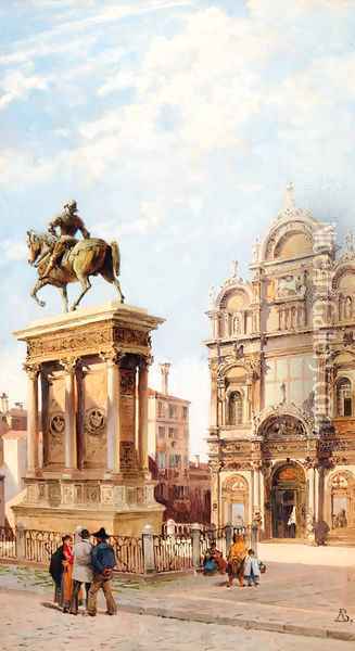 Piazza San Marco, Venice Oil Painting - Antonietta Brandeis